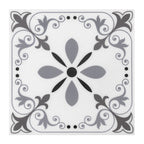 Peel and Stick PVC Flooring Matte Vinyl Flooring with Floral Pattern