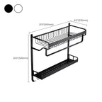 Black / Silver Bathroom Accessories Aluminum Hardware Set Bathroom Shelf