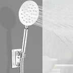 Round Shower Head Stainless Steel 3 Sprays Wall Mounted Hand Shower