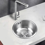 Round Stainless Steel Kitchen Sink with Drain Assembly Built-in Sink