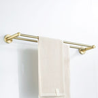 Traditional Brushed Brass Bathroom Accessories As Individual Piece Or In Set Made Of Metal