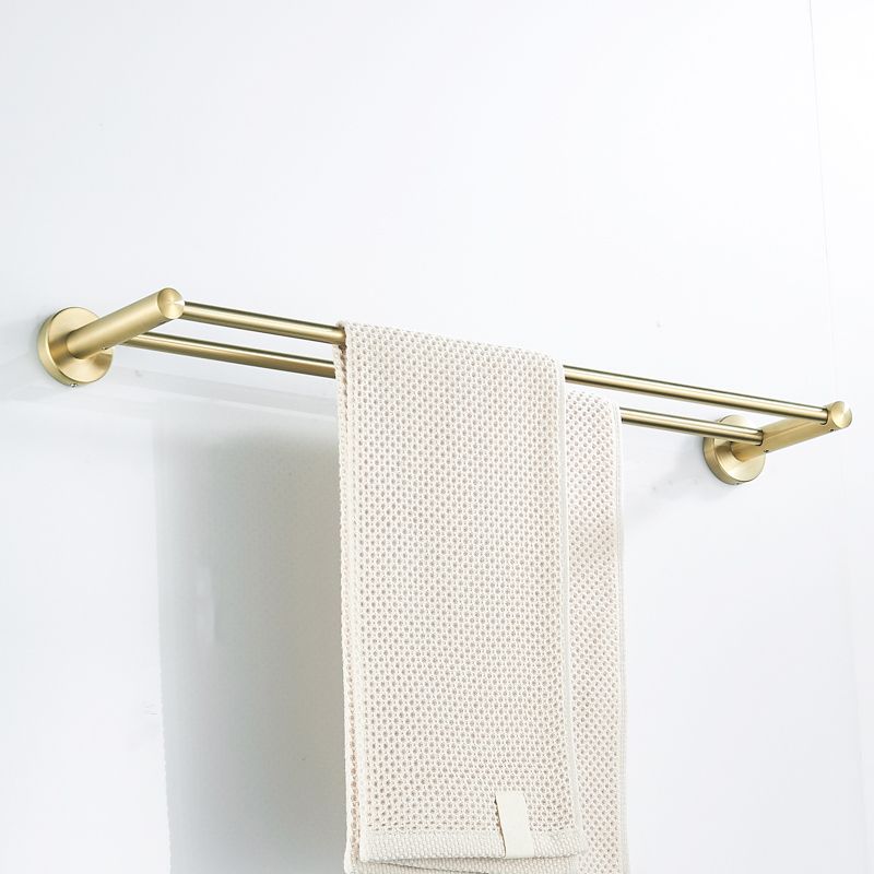 Traditional Brushed Brass Bathroom Accessories As Individual Piece Or In Set Made Of Metal