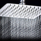 Modern Style Dual Showerhead 9-Spray Silver Wall-Mounted Showerhead