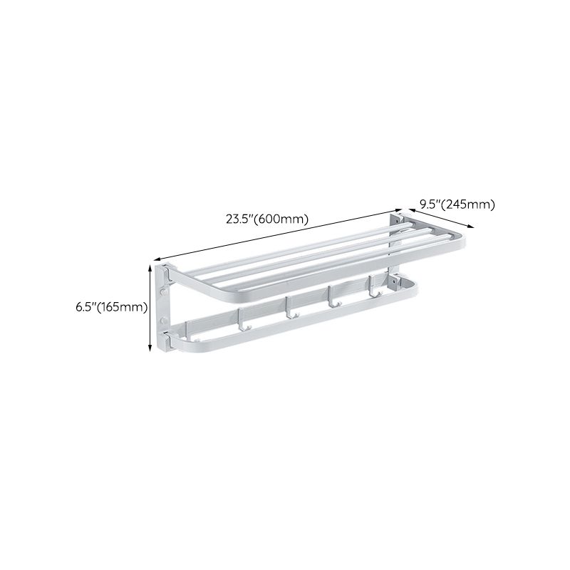 Modern Bathroom Accessory Set Towel Bar Bathroom Shelf White Bathroom Accessory Set