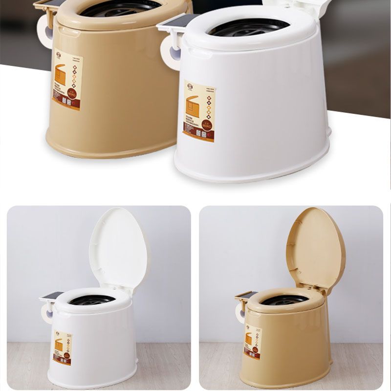 Modern Plastic Floor-Mounted Toilet Bowl with Seat for the Bathroom