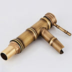 Lever Handle Vanity Faucet Country Low Arc Faucet Single Hole Basin Faucet