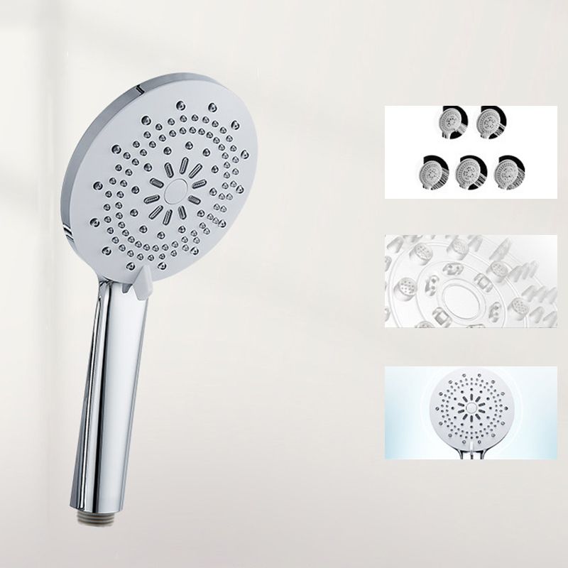 Modern Style Round Handheld Shower Bathroom Metal Wall-Mounted Hand Shower