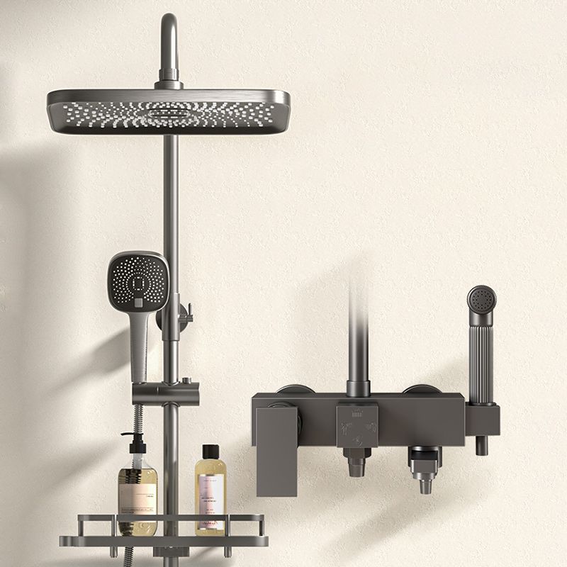 Modern shower accessories push-button shower head wall-mounted shower combination