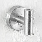 Modern Bathroom Hardware Set in Stainless Steel Brushed Chrome Towel Bar/Ring & Bathrobe Hook