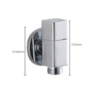 Industrial Wall-Mounted Bathroom Faucet Knob Handle Brass Faucet