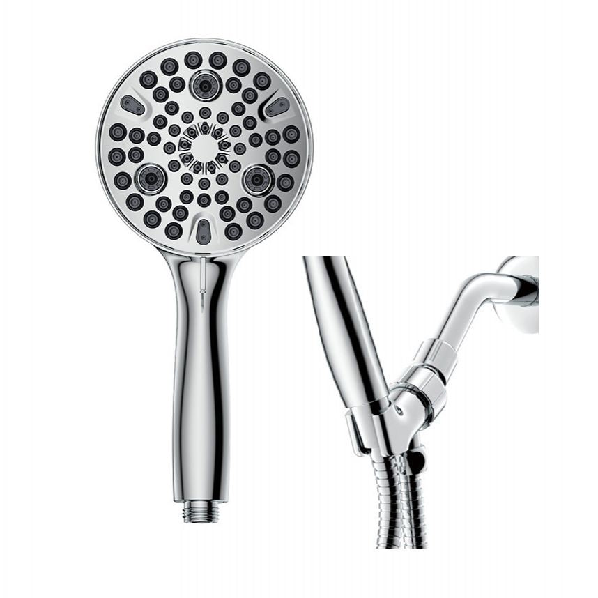 Round Handheld Showerhead Plastic Water Efficient Showerhead