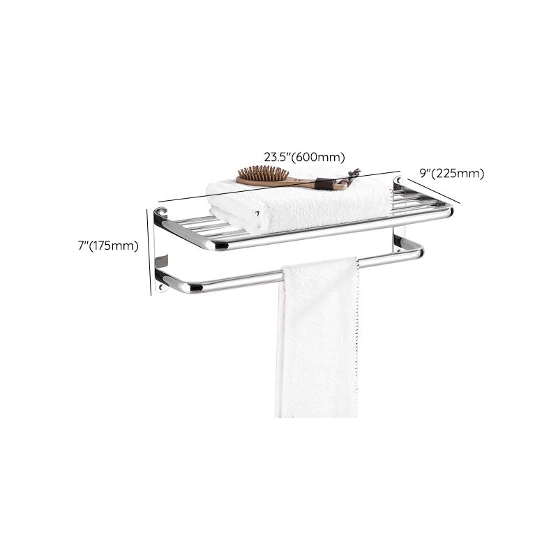 Modern Bathroom Set with Bathroom Shelf/Towel Bar Polished Chrome Bathroom Accessory Set