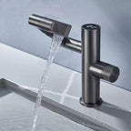 Modern Vessel Sink Faucet Copper 1-Handle Low Arc Vessel Faucet for the Bathroom