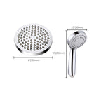 Modern Dual Shower Head Square High Arc Shower Head Combination in Silver