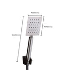 Contemporary Shower Combo Handheld Showerhead Stainless Steel Wall Mounted Showerhead