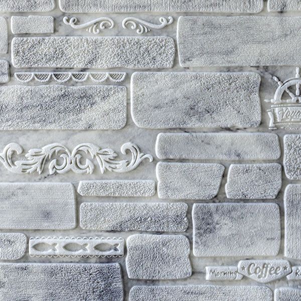 Modern Wall Covering Peel and Stick Brick 3D Print Waterproof Wall Panel