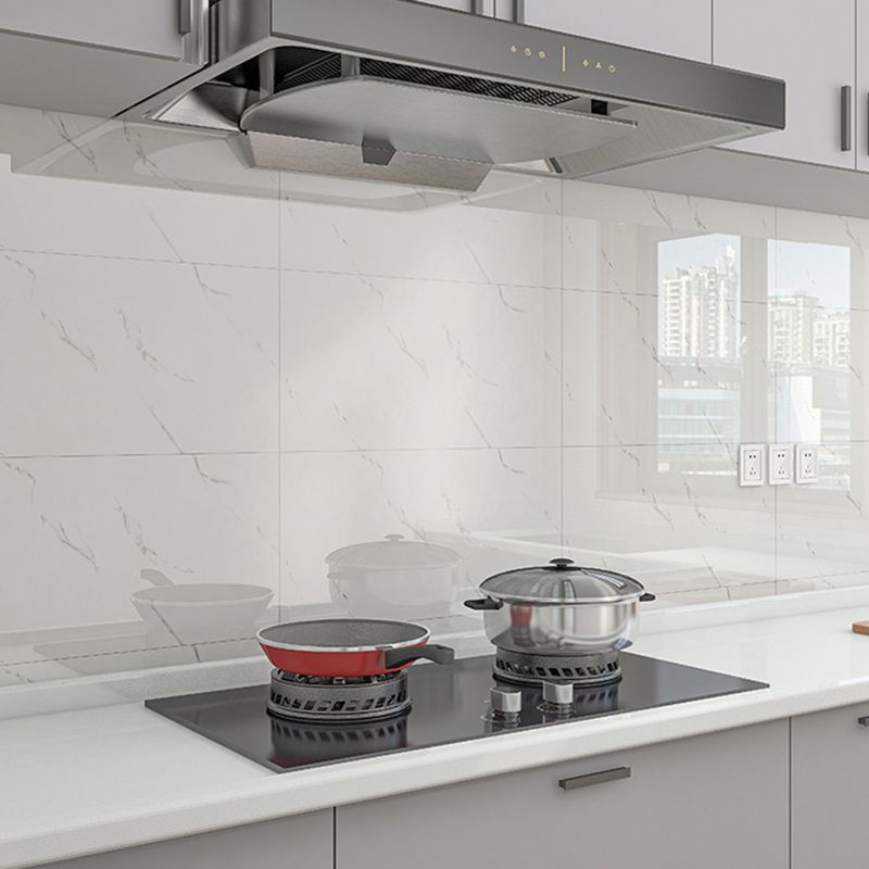 Modern kitchen tile waterproof smooth Peel and Stick splash guard tile