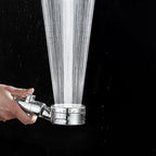 Modern Handheld Showerhead Silver Round Standard Showerheads