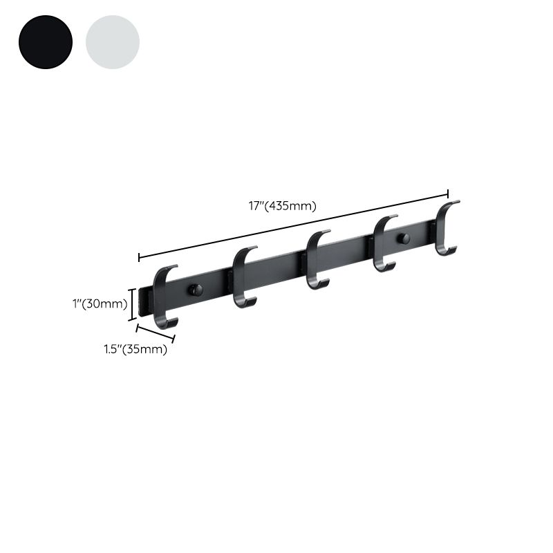 Modern Bathroom Accessory Set Silver/Black Bathroom Accessory Kit