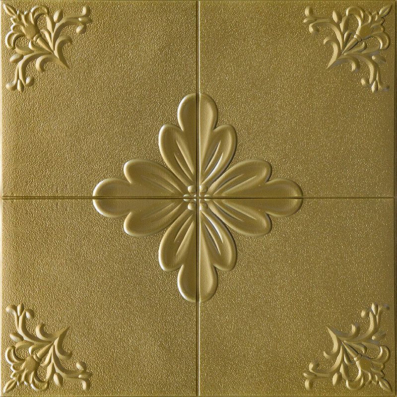 Interior Wall Cladding 3D Floral Print Peel and Stick Waterproof Wall Panels
