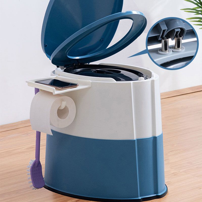 Modern flush toilet plastic round floor-mounted toilet bowl for bathroom