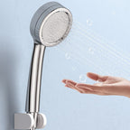 Modern Style Round Handheld Shower Bathroom Metal Wall-Mounted Hand Shower