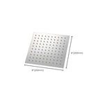 Solid large showerhead standard spray pattern large showerhead