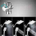 Classic Dual Shower Head Water-efficient Square Metal Dual Shower Head