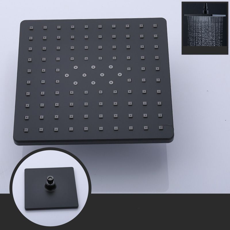 Contemporary Style Shower Head Plastic Fixed Shower Head in Round and Square Shape