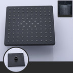 Contemporary Style Shower Head Plastic Fixed Shower Head in Round and Square Shape