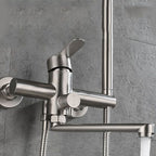 Bathroom Bathtub Faucet Lever Handheld Shower Bathtub Faucet