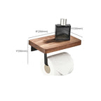Wood and Aluminum Bath Accessory Set Black Bathroom Accessory Kit