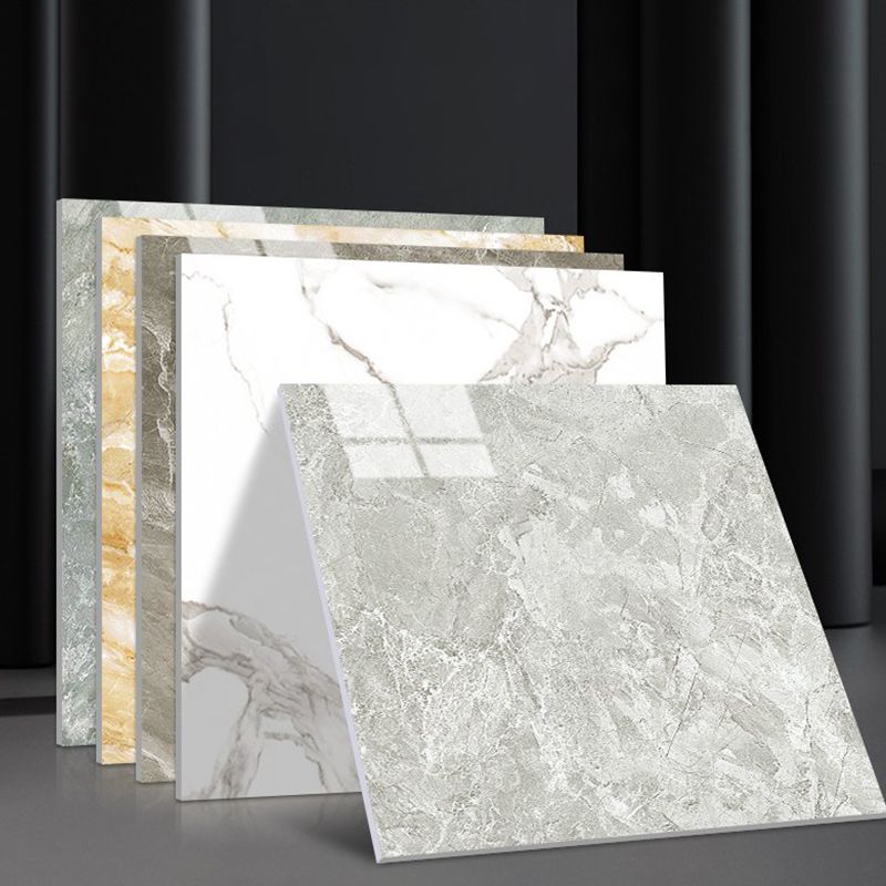 Modern Peel and Stick Splash Guard PVC Rectangular Wallpaper for the Shower