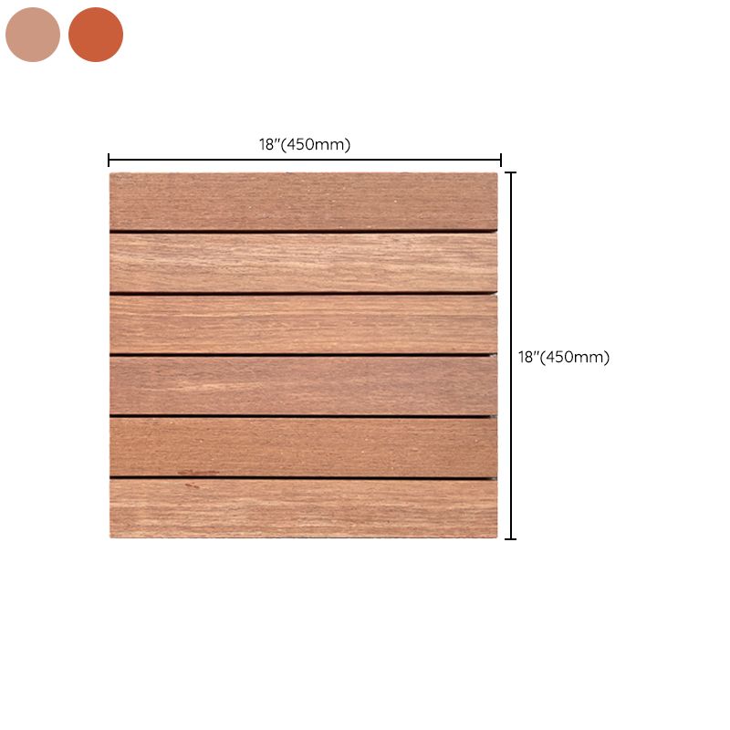 Outdoor Patio Wood Decking Interlocking Plank