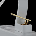 Modern Single-Lever Basin Faucet Bathroom Brass Central Faucet