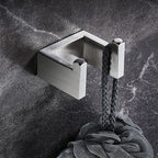 Stainless Steel Bathroom Set 4-Piece Modern Style Simple Bathroom Accessory Set