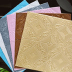 Modern Tin Backsplash Cover Three-Dimensional Printing Wall Ceiling Panel