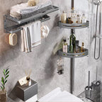 Modern Bathroom Accessories Hardware Set Gray Towel Bar Bathroom Shelf Bathroom Hardware Set