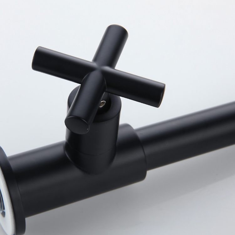 Widely used wall-mounted bathroom sink faucet cross handle low arch faucet