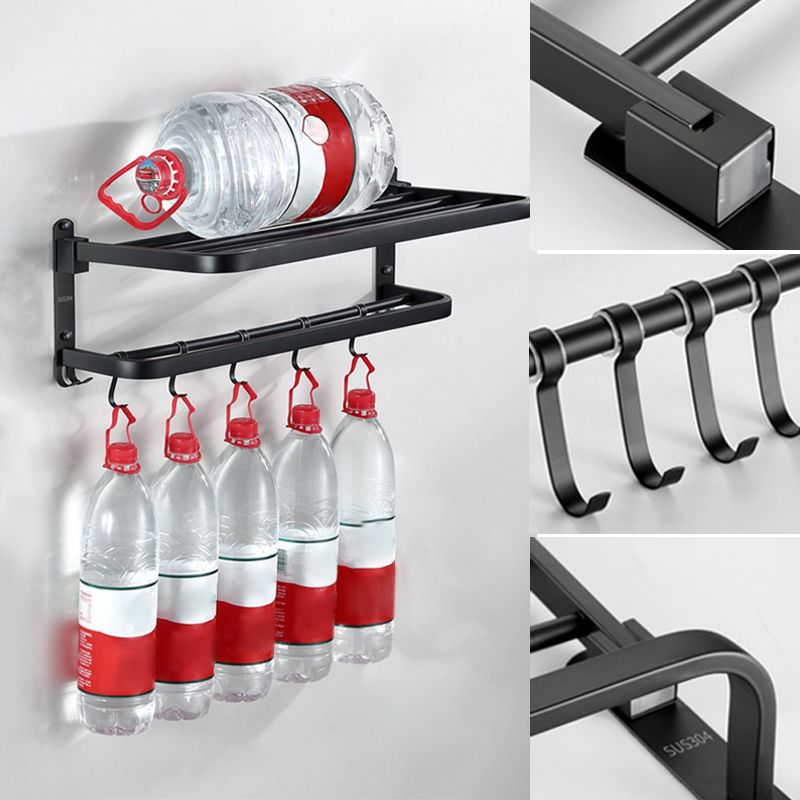 Modern Bathroom Accessories Black Paper Holder Bathroom Shelf Bathroom Accessory Set