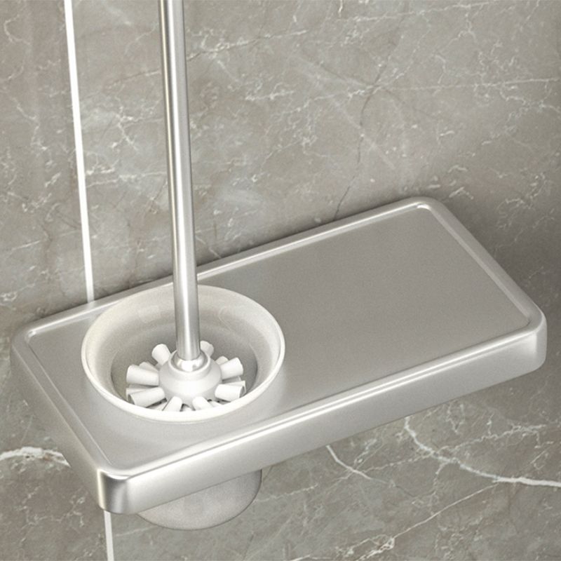 Modern Bathroom Accessories Set Silver Bathroom Shelf Towel Holder Bathroom Accessories Kit