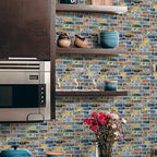 Square Peel-and-Stick Tiles Plastic Indoor Peel & Stick Subway Tile