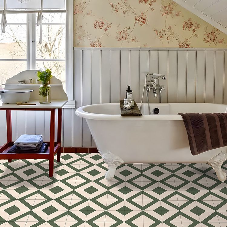 PVC Peel and Stick Wall Tile Square Single Tile Wallpaper with Slip Resistance