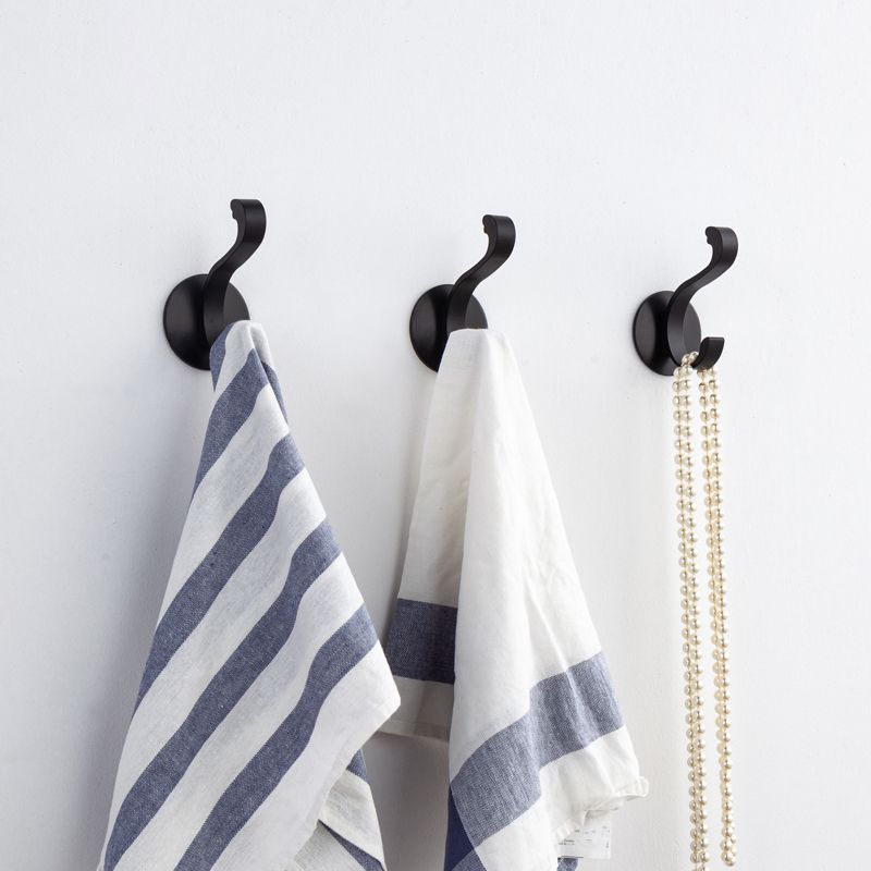Minimalist Bathroom Accessories individually or in a set Matte Black Bathroom Hardware