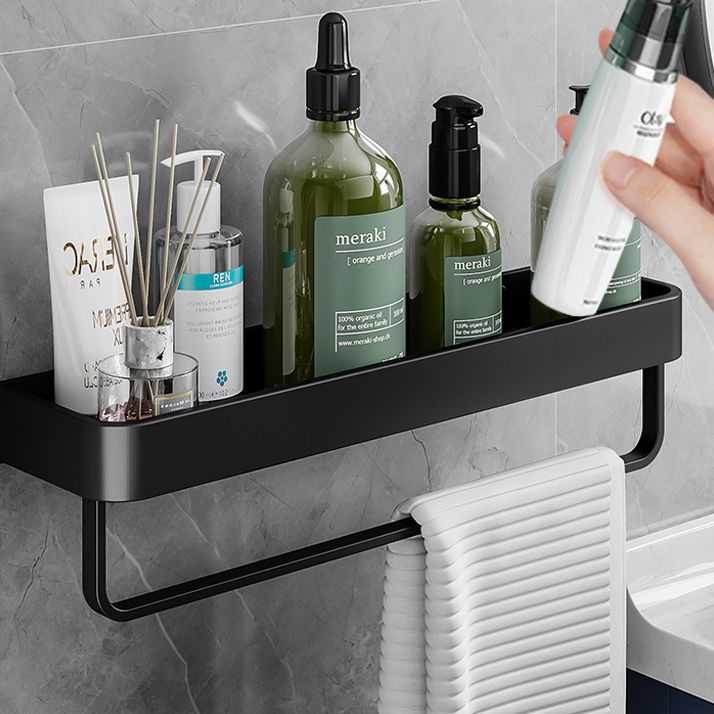 Contemporary Bathroom Accessories Hardware Set Aluminum Bathroom Shelf