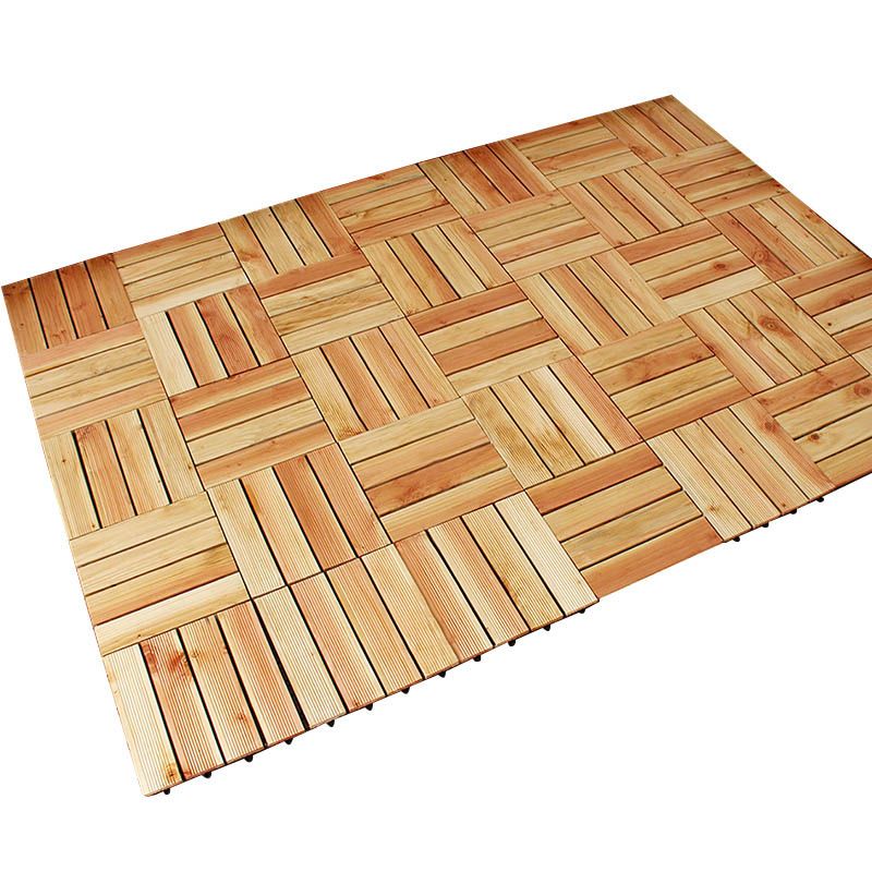 Connection Patio Floor Tiles Made of Solid Wood Patio Floor Tiles