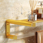 Modern Bathroom Hardware Set Towel Rack Bathroom Shelf Gray/Gold Bathroom Hardware Set