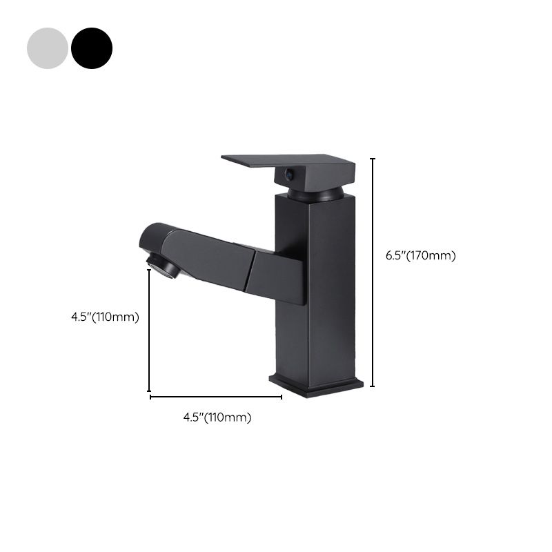 Modern Sink Faucet Uniform Color Metal Sink Bathroom Faucet
