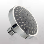 Silver Round Fixed Shower Head Modern Style Wall Mount Shower Head