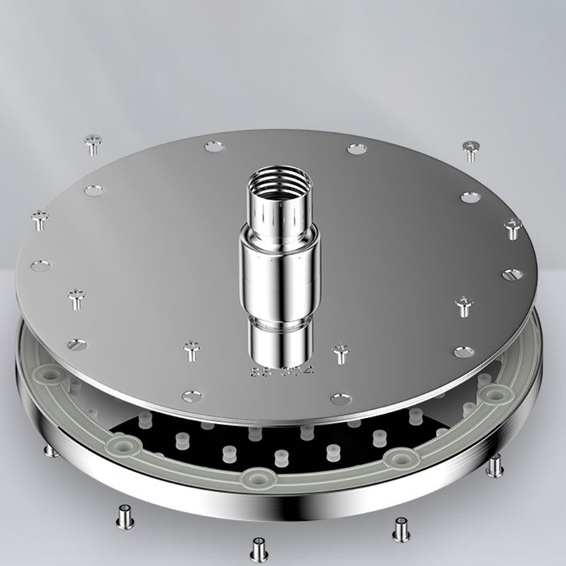 Contemporary Shower Head Combination Polished Stainless Steel Ceiling Mounted Shower Head